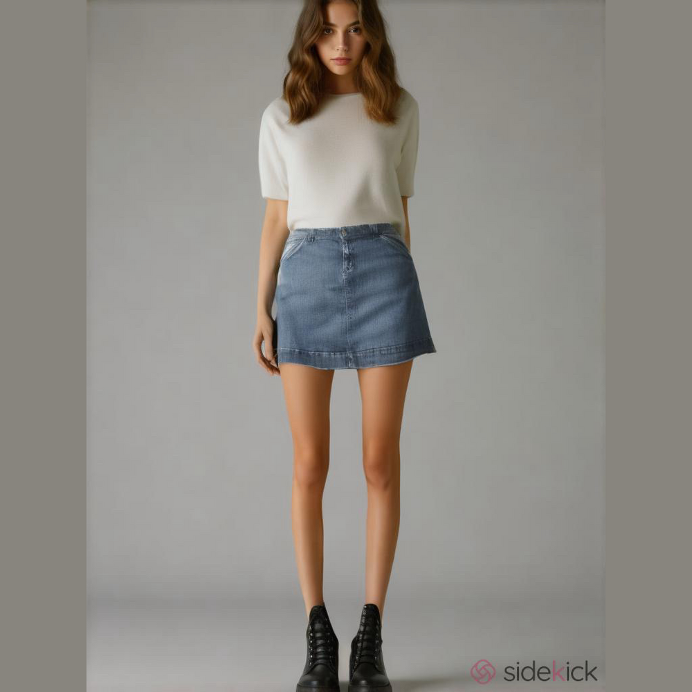 Woolrich Denim Mini Skirt
